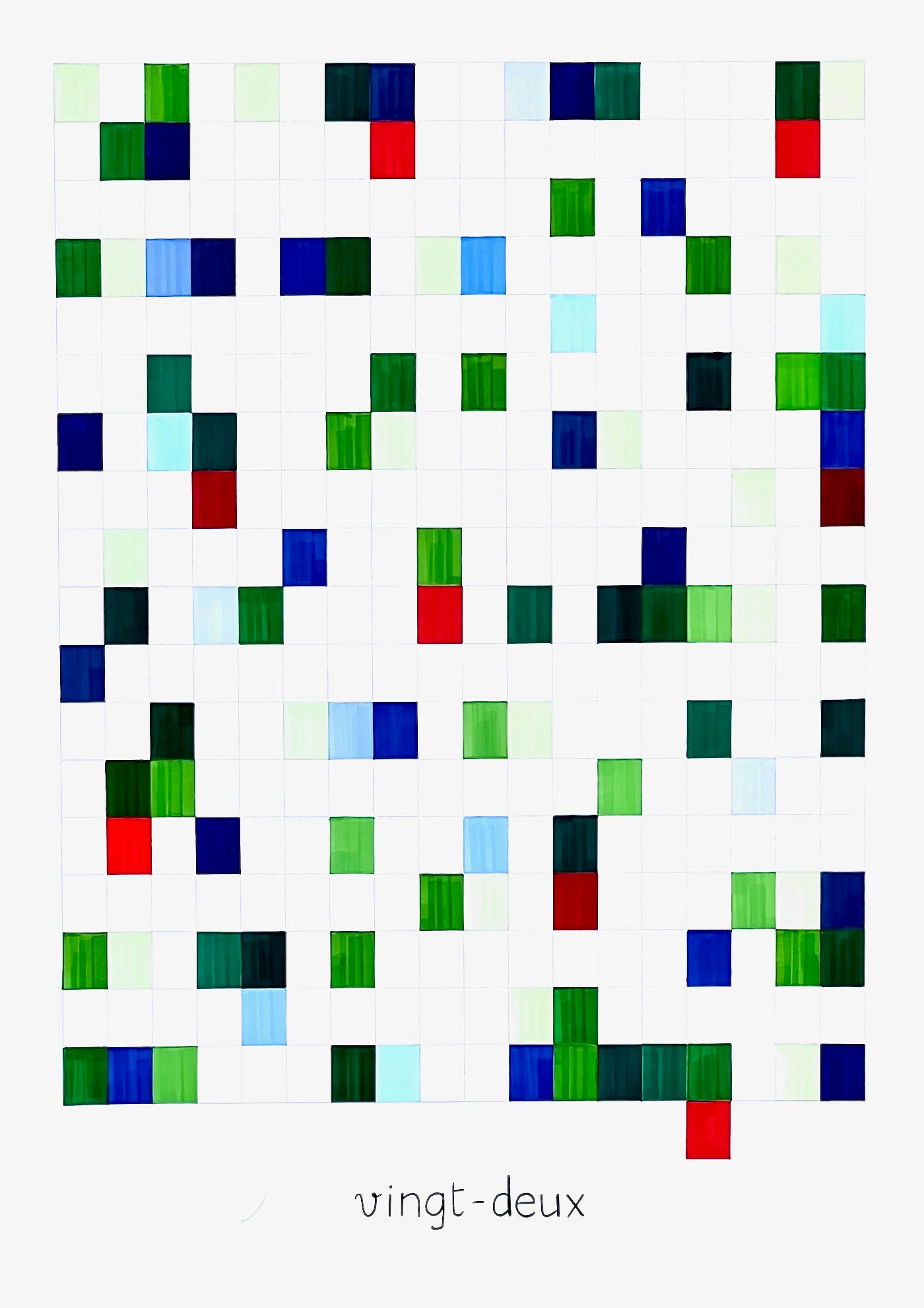 #22 : vingt-deux : Vert et bleu du Pays Basque, Piment d'Espelette